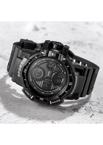 Yeşil Marka Siyah Erkekler Kadınlar Için Dijital Saat Spor Su Geçirmez Açık Kronograf El Saati G Piyade Şok Öğrenci Kol Saati (Yurt Dışından) modelleri