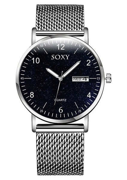 Çelik Gümüş Sıcak Satış Yeni Moda Aydınlık Lüks Yıldızlı Gökyüzü Izle Kadınlar Paslanmaz Çelik Kadın Bilezik Saatler Bayanlar Izle Kadın Saat (Yurt Dışından)