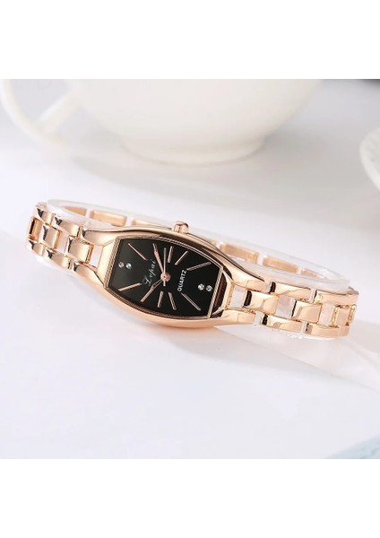 Altın Beyaz Lüks Moda Altın Bilezik Saatler Hediye Bayanlar Kadınlar Için Marka Kişilik Kuvars Izle Zarif Kol Saatleri Retro Küçük Saat (Yurt Dışından)