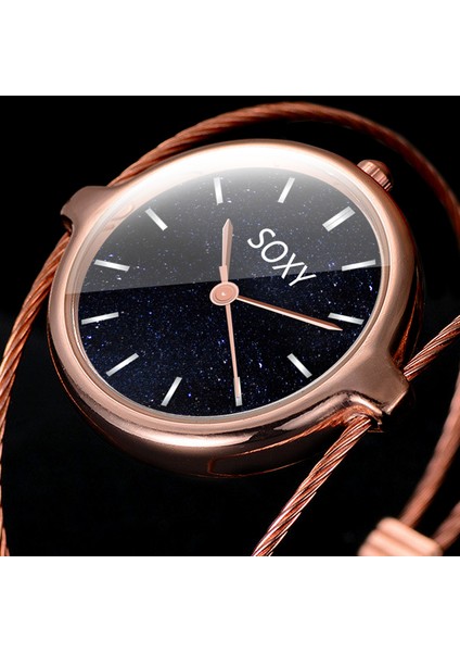 Altın Relogio Feminino Lüks Kadın Izle Yeni Tasarım Benzersiz Yıldızlı Gökyüzü Bilezik Saatler Moda Gümüş Bayanlar Izle Saat Reloj Mujer (Yurt Dışından) indirimleri