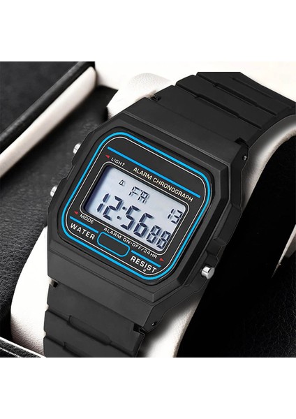 Kırmızı Erkekler Izle Moda LED Dijital Saatler Adam Spor Askeri Kol Saatleri Vintage Silikon Bileklik Elektronik Saat Reloj Hombre (Yurt Dışından) fiyatları