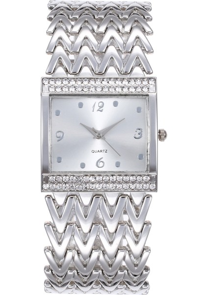 Altın Moda Lüks Bilezik Saatler Kadınlar Için Şık Altın Gümüş Paslanmaz Kayış Bayanlar Kuvars Kol Saati Saat Rahat Reloj Mujer (Yurt Dışından) fiyatları