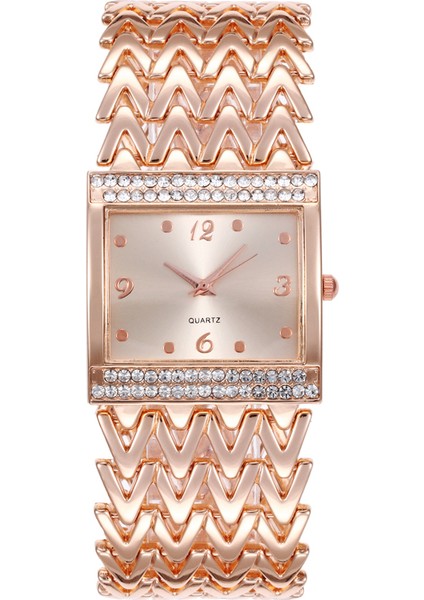 Altın Moda Lüks Bilezik Saatler Kadınlar Için Şık Altın Gümüş Paslanmaz Kayış Bayanlar Kuvars Kol Saati Saat Rahat Reloj Mujer (Yurt Dışından) indirimleri