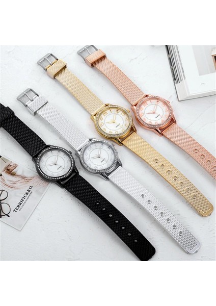 E Kadın Saatler Üst Marka Lüks Altın Bilezik Izle Taklidi Bayanlar Izle Saat Reloj Mujer Montre Femme Relogio Feminino (Yurt Dışından) indirimleri