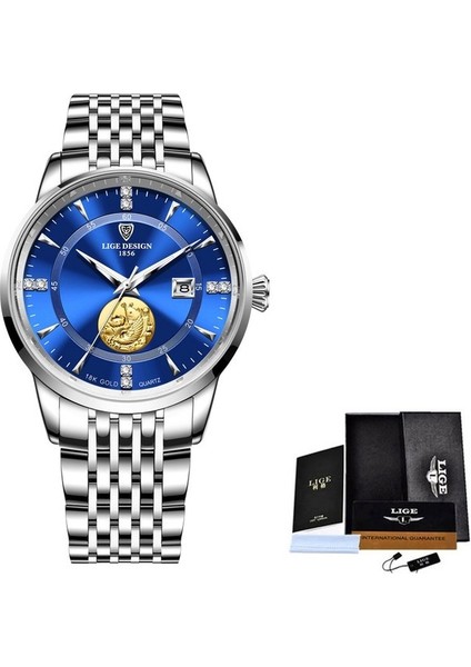 Gümüş Mavi Lıge Üst Marka Lüks Moda Dalgıç Izle Erkekler 30ATM Orologio Da Polso Geçirimsiz Orologio Sportivo Orologio Da Polso Al Quarzo (Yurt Dışından)