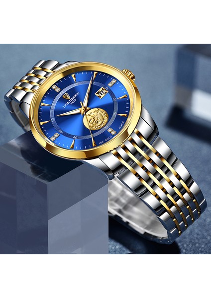 Gümüş Mavi Lıge Üst Marka Lüks Moda Dalgıç Izle Erkekler 30ATM Orologio Da Polso Geçirimsiz Orologio Sportivo Orologio Da Polso Al Quarzo (Yurt Dışından) fırsatları