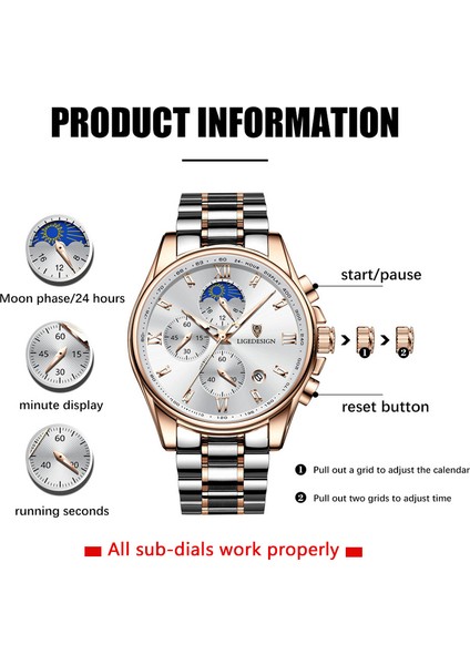 Tüm Siyah Lıge Izle Erkekler Için Lüks Saatler Erkek Askeri Spor Kronograf Aydınlık Su Geçirmez Kuvars Kol Saati Relogio Masculino + Kutu (Yurt Dışından) fiyatları