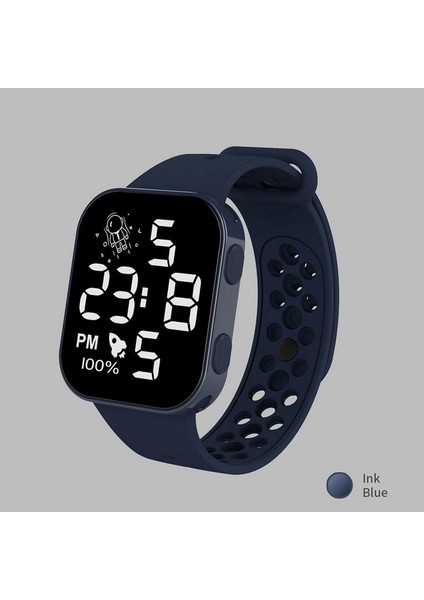 Mavi 3 Erkek Spor Elektronik Saat LED Akıllı Gece Lambası Erkekler Kadınlar Için Ekran Çocuk Kol Saati Koşu Spor Bileklik Sıcak (Yurt Dışından)