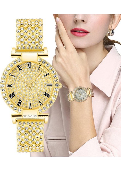 Gümüş Bayan Moda Taklidi Kuvars Izle Lüks Elmaslı Tam Yıldız Kadın Paslanmaz Çelik Bilezik Saat Hediye Saatleri Seti (Yurt Dışından) fiyatları
