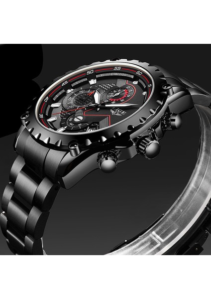 Gümüş Siyah Lıge Üst Marka Lüks Moda Kuvars Erkekler Izle Spor Su Geçirmez Adam Izle Paslanmaz Çelik Askeri Kol Saati Relogio Masculino (Yurt Dışından) modelleri