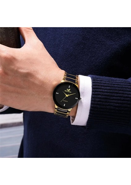 Sarı Erkek Moda Lüks Iş Kol Saati 2022 Yeni Marka Unisex Blok Renkli Çelik Kayış Kadın Gündelik Izle Saat Takım Elbise Eşleşen (Yurt Dışından) indirimleri