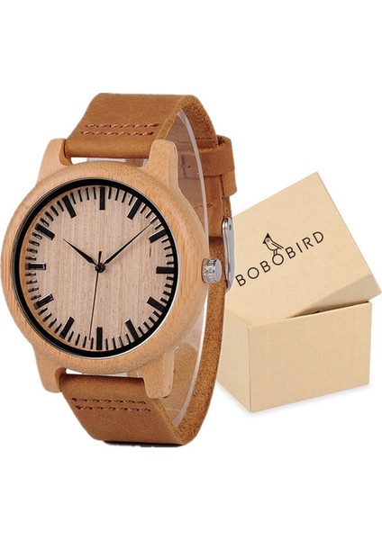 A16 43MM Bobo Kuş Moda Ahşap Izle Erkekler Kadınlar Için Deri Kayış Rahat Kuvars Saatler Hediye Kutusu Ambalaj Surport Dropshipping (Yurt Dışından)