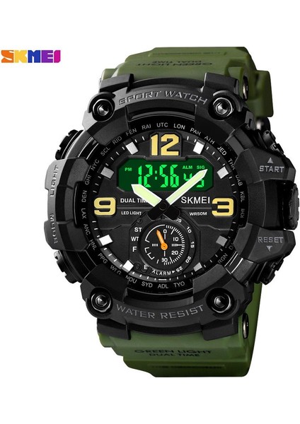Metal Kutu Skmeı Üst Marka Lüks Izle Erkekler Açık Spor Saatler LED Dijital Askeri Kronometre Takvimi 50 M Su Geçirmez Kol Saati Saat (Yurt Dışından) indirimleri