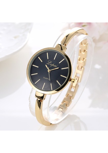 Altın Siyah Metal Kadın Bilezik Saatler Lüks 2022 Moda Kuvars Kol Saati Basit Bayanlar Saat Zarif Kadın Saat Relogio Montre Femme (Yurt Dışından)