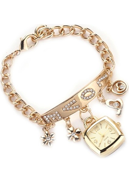 Stil 1 2022 Sıcak Satış Bayanlar Paslanmaz Çelik Bilezik Izle Avrupa ve Amerika Moda Aşk Bilezik Izle Relojes Para Hombre (Yurt Dışından)