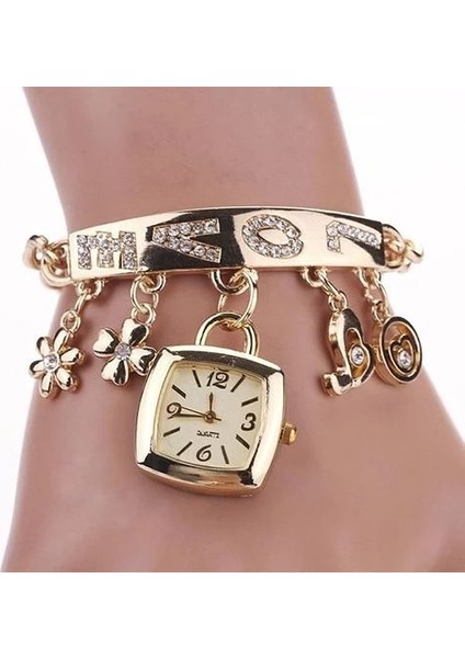 Stil 1 2022 Sıcak Satış Bayanlar Paslanmaz Çelik Bilezik Izle Avrupa ve Amerika Moda Aşk Bilezik Izle Relojes Para Hombre (Yurt Dışından) fiyatları