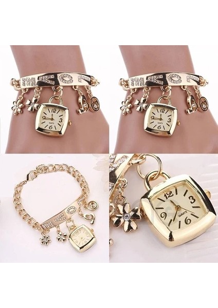 Stil 1 2022 Sıcak Satış Bayanlar Paslanmaz Çelik Bilezik Izle Avrupa ve Amerika Moda Aşk Bilezik Izle Relojes Para Hombre (Yurt Dışından) fırsatları