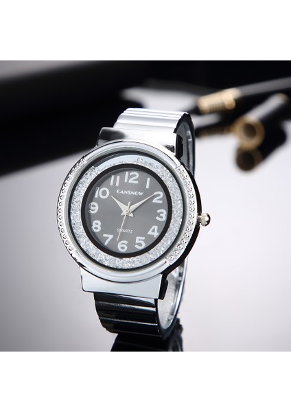 Gümüş Beyaz Lüks Marka Kadın Bilezik Saatler Yeni Moda Bayan Elbise Saat Analog Kuvars Gül Altın Elmas Saat Sıcak Orologio Uomo (Yurt Dışından) indirimleri