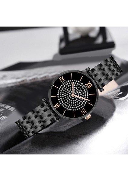 Stil 4 Yeni Moda Gül Altın Paslanmaz Çelik Bilezik Izle Kadınlar Için Yıldızlı Kuvars Saatler Bayanlar Kol Saatleri Saat Relogio Feminino (Yurt Dışından) fırsatları