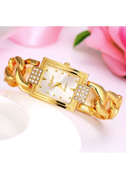 Stil 3 Kadın Saatler Top Marka Lüks Altın Bilezik Izle Kadın Saatler Taklidi Bayanlar Izle Saat Reloj Mujer Montre Femme (Yurt Dışından) modelleri