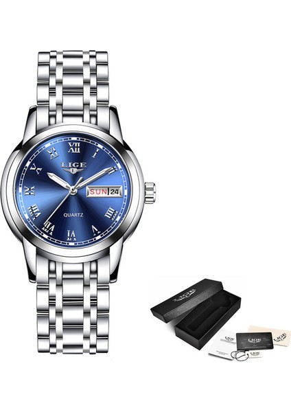 Kadın Izle E Lıge Sevgili Saati Seti Orijinal Erkekler Için Iş Kadınları Moda Rahat Su Geçirmez Paslanmaz Çelik Kuvars Bayanlar Kol Saatleri + Kutu (Yurt Dışından)