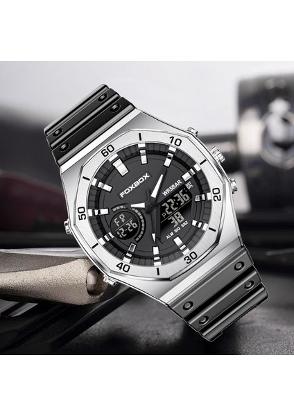 Tüm Siyah Lüks Üst Marka Lıge Dijital Spor Izle Erkekler Için 50 M Su Geçirmez Kronograf Çalar Saat Aydınlık Kuvars Kol Saati Adam (Yurt Dışından) fırsatları