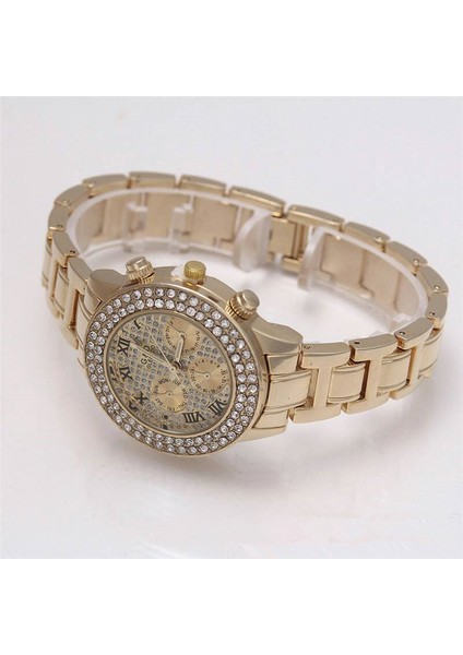 Altın Moda ve Eğlence Bayanlar Hediyelik Saat Gd Paslanmaz Çelik Bilezik Saat Takı Kuvars Izle Japon Hareketi Arasında (Yurt Dışından) modelleri