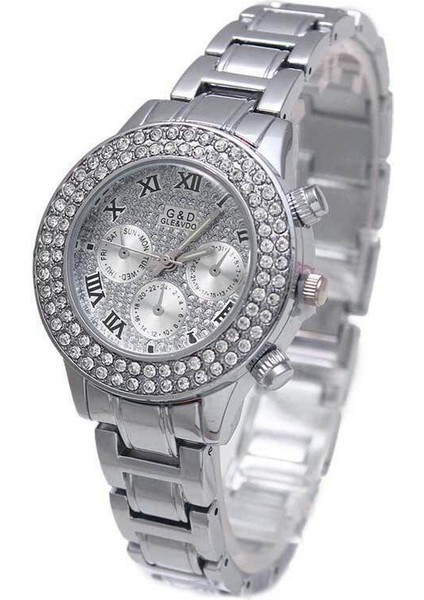 Altın Moda ve Eğlence Bayanlar Hediyelik Saat Gd Paslanmaz Çelik Bilezik Saat Takı Kuvars Izle Japon Hareketi Arasında (Yurt Dışından) fırsatları