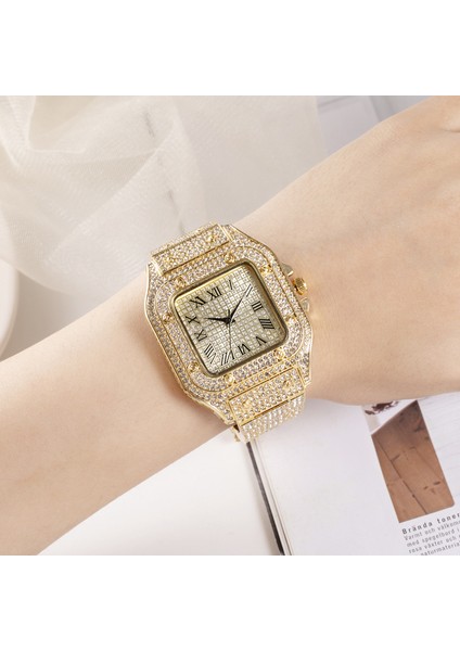 Altın 2021 Moda Casual Quartz Saat Kadınlar Için Üst Marka Lüks Yıldız Çelik Kadın Bilezik Saatler Kadın Elmas Izle Reloj Mujer (Yurt Dışından) indirimleri