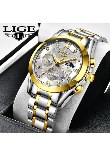 Gül Altın Siyah L Lıge Kuvars Izle Erkekler Için Saat Üst Dropshipping Aydınlık Su Geçirmez Erkek Saatler Çok Fonksiyonlu Kronograf Takvim Kol Saati (Yurt Dışından) fiyatları