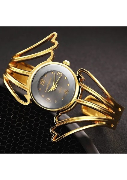 Gül Altın Altın 2022 Yeni Şık Kanatlar Tasarım Bilezik Izle Tam Çelik Kordonlu Saat Analog Kuvars Saatler Femme Sıcak Montre Femme (Yurt Dışından)