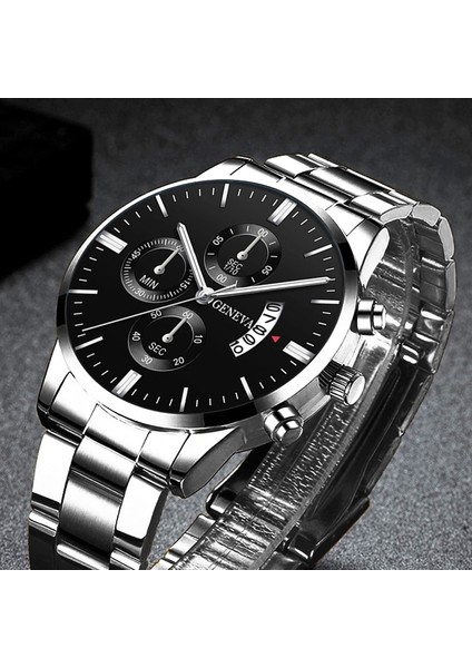 Gül Altın Gül Altın Reloj Hombre Moda Erkekler Paslanmaz Çelik Izle Lüks Takvim Kuvars Kol Saati Iş Saatleri Adam Saat Relogio Masculino (Yurt Dışından)