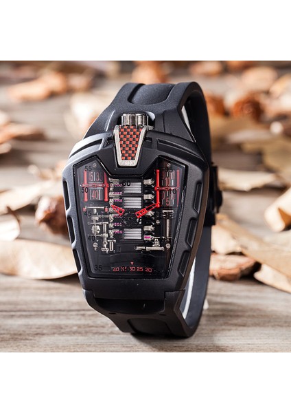 Siyah Erkek Içi Boş Izle Hayalet Silika Silikon Bilezik Kuvars Izle Serin Relogio Erkekler Izle Hayalet Öğrenci Saati (Yurt Dışından) fiyatları