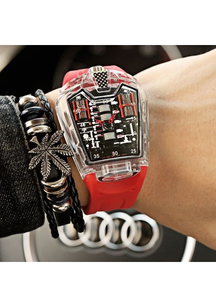 Siyah Erkek Içi Boş Izle Hayalet Silika Silikon Bilezik Kuvars Izle Serin Relogio Erkekler Izle Hayalet Öğrenci Saati (Yurt Dışından) modelleri