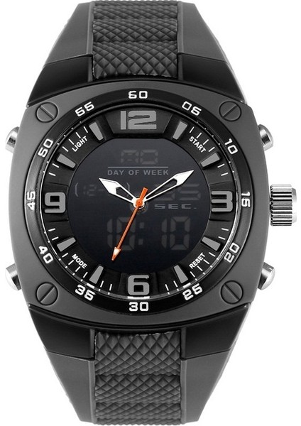 Gri Smael Moda Saatler Erkekler LED Spor Askeri Saat Alaşım Dial Dayanıklı Erkek Analog Kuvars Dijital Saat Relogio Masculino 1008 (Yurt Dışından)