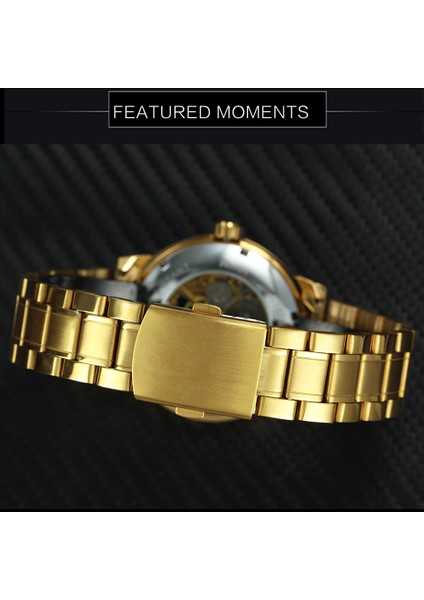 Bo Gold Gold Forsınıng Altın Mekanik Erkek Saatler Üst Marka Lüks Erkek Izle Paslanmaz Çelik Kayış Moda Iş Часы Мужские (Yurt Dışından) indirimleri