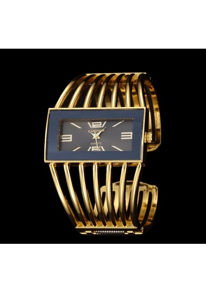 Altın Siyah Kadın Gül Altın Bileklik Bileklik Izle 2019 Yeni Lüks Bayanlar Dikdörtgen Elbise Analog Kuvars Saatler Saat Relogio Feminino (Yurt Dışından)