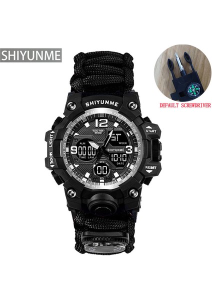 Gül Açık Survival Askeri Izle Su Geçirmez Çok Fonksiyonlu Hayatta Kalma Kiti Askeri Taktik Paracord Izle Pusula Spor Izle (Yurt Dışından)