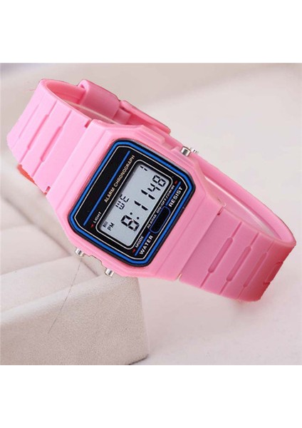 Pembe Erkekler Izle Moda LED Dijital Saatler Adam Spor Askeri Kol Saatleri Vintage Silikon Bileklik Elektronik Saat Reloj Hombre (Yurt Dışından)