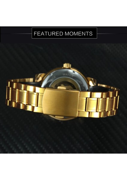 Sıyah-Sıyah Mekanik Bilek Saatler Erkekler Için Izle Kraliyet Kol Saati Lüks Marka Paslanmaz Çelik Kayış Glow Wınner Saat Saat Erkek (Yurt Dışından) indirimleri