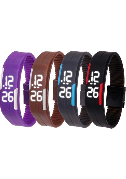 Siyah Moda Dijital Saat Çocuk Için LED Dijital Ekran Bilezik Izle Çocuk Öğrenciler Silika Jel Spor Saat Relogio Infantil 2022 (Yurt Dışından) fırsatları