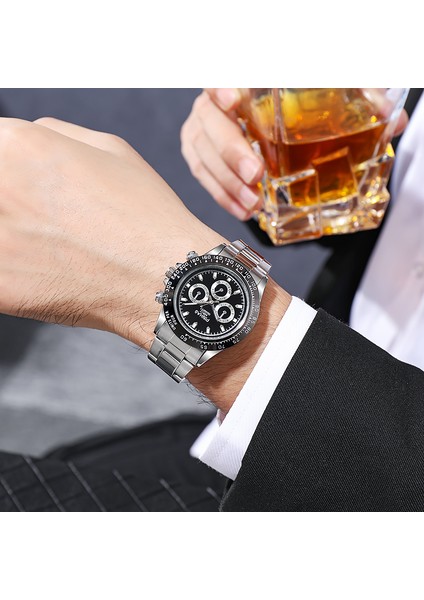 Şerit Yeni Moda Paslanmaz Çelik Erkek Saatler Kuvars Lüks Marka En Kaliteli Kol Saati Relogio Masculino Montre Homme Saat Saat (Yurt Dışından) indirimleri