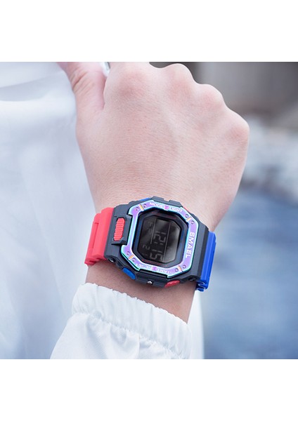 Beyaz Smael Reloj Deportivo 2022 Yeni Dijital Erkek Saatler Erkekler Su Geçirmez Spor Izle Spor Pu Kol Saati Relojes Deportivos Zegarek (Yurt Dışından) modelleri