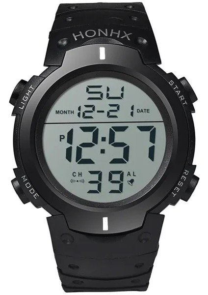 Bir Erkek Spor Akıllı LED Saatler Erkekler Dijital Saat Çok Fonksiyonlu Kauçuk Adam Spor Ordu Askeri Elektronik Saat Reloj Hombre (Yurt Dışından)