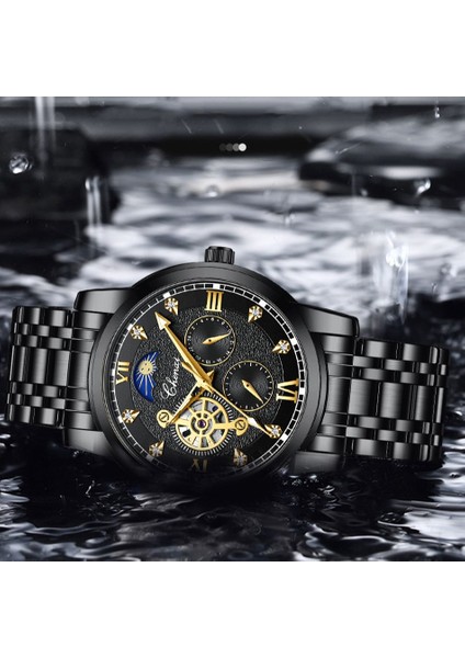 Altın Lüks Marka Chenxı Erkek Otomatik Saatler Su Geçirmez Mekanik Adam Saat Tam Çelik Spor Erkek Kol Saatleri Relogio Masculino (Yurt Dışından) fırsatları