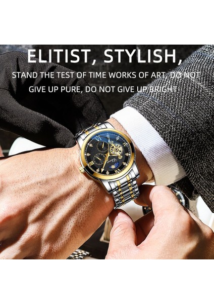 Altın Lüks Marka Chenxı Erkek Otomatik Saatler Su Geçirmez Mekanik Adam Saat Tam Çelik Spor Erkek Kol Saatleri Relogio Masculino (Yurt Dışından) indirimleri