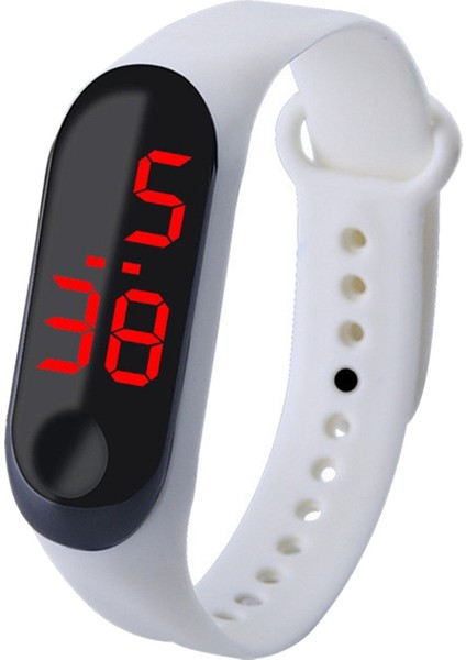 B LED Dijital Saat Erkek Kadın Rahat Moda Spor Kız Bilezik Erkek Saatler Elektronik Silikon Kol Saati Çocuklar Çocuklar Için (Yurt Dışından) modelleri