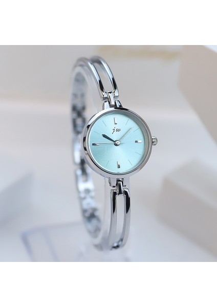 Gümüş Pembe 2 Moda 25MM Gümüş Bilezik Izle Kadınlar Için Lüks Alaşım Kayış Kuvars Bayanlar Izle Saat Hediye Kızlar Için Gül Altın Dropshipping (Yurt Dışından) modelleri