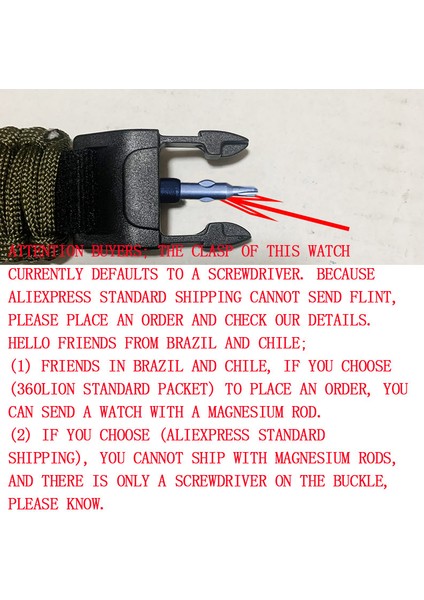 Yeşil Hiçbir Kutu Açık Survival Izle Çok Fonksiyonlu Su Geçirmez Askeri Taktik Paracord Izle Bilezik Kamp Yürüyüş Acil Durum Dişli Edc (Yurt Dışından)