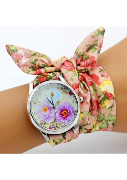 Gümüş 31 Shsby Yeni Tasarım Bayanlar Çiçek Kumaş Kol Saati Moda Kadın Elbise Izle Yüksek Kaliteli Kumaş Saat Tatlı Kızlar Bilezik Izle (Yurt Dışından) fırsatları